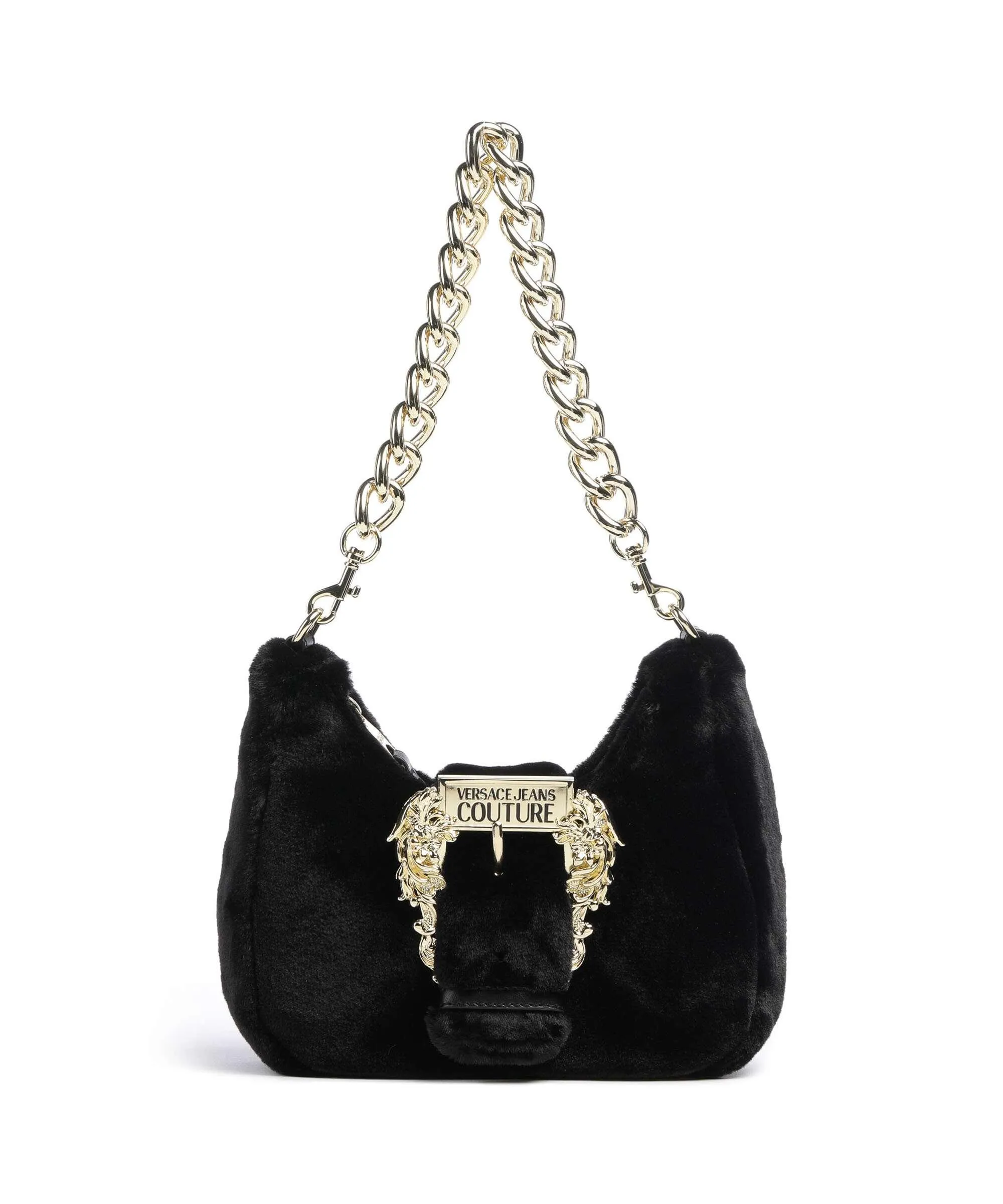  Versace Jeans Couture Couture 01 Borsa a spalla eco-pelliccia nero  