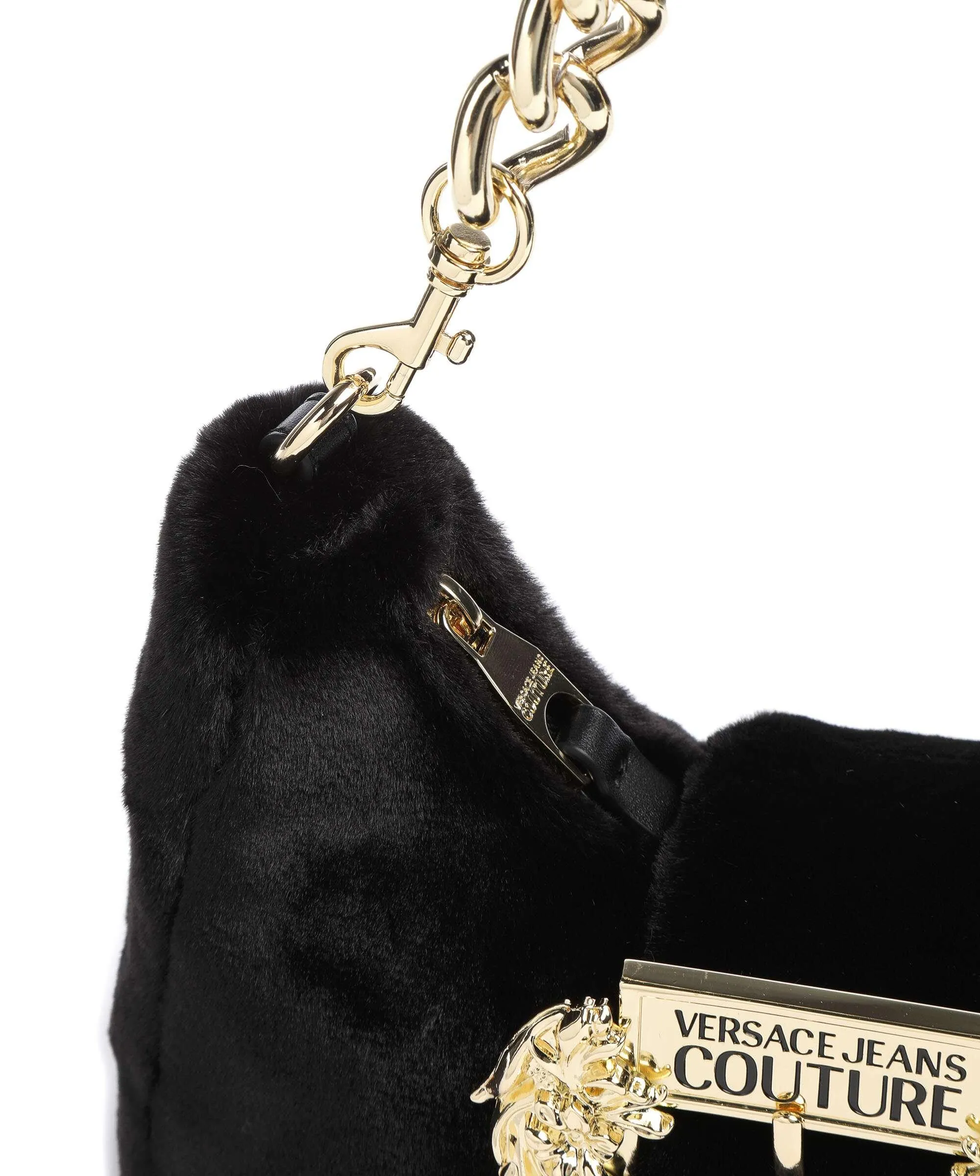  Versace Jeans Couture Couture 01 Borsa a spalla eco-pelliccia nero  