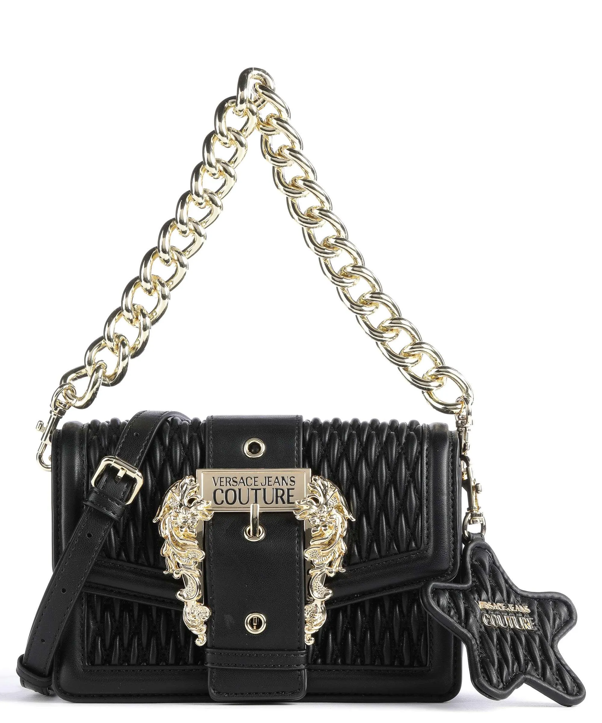  Versace Jeans Couture Couture 01 Borsa a spalla pelle sintetica nero  