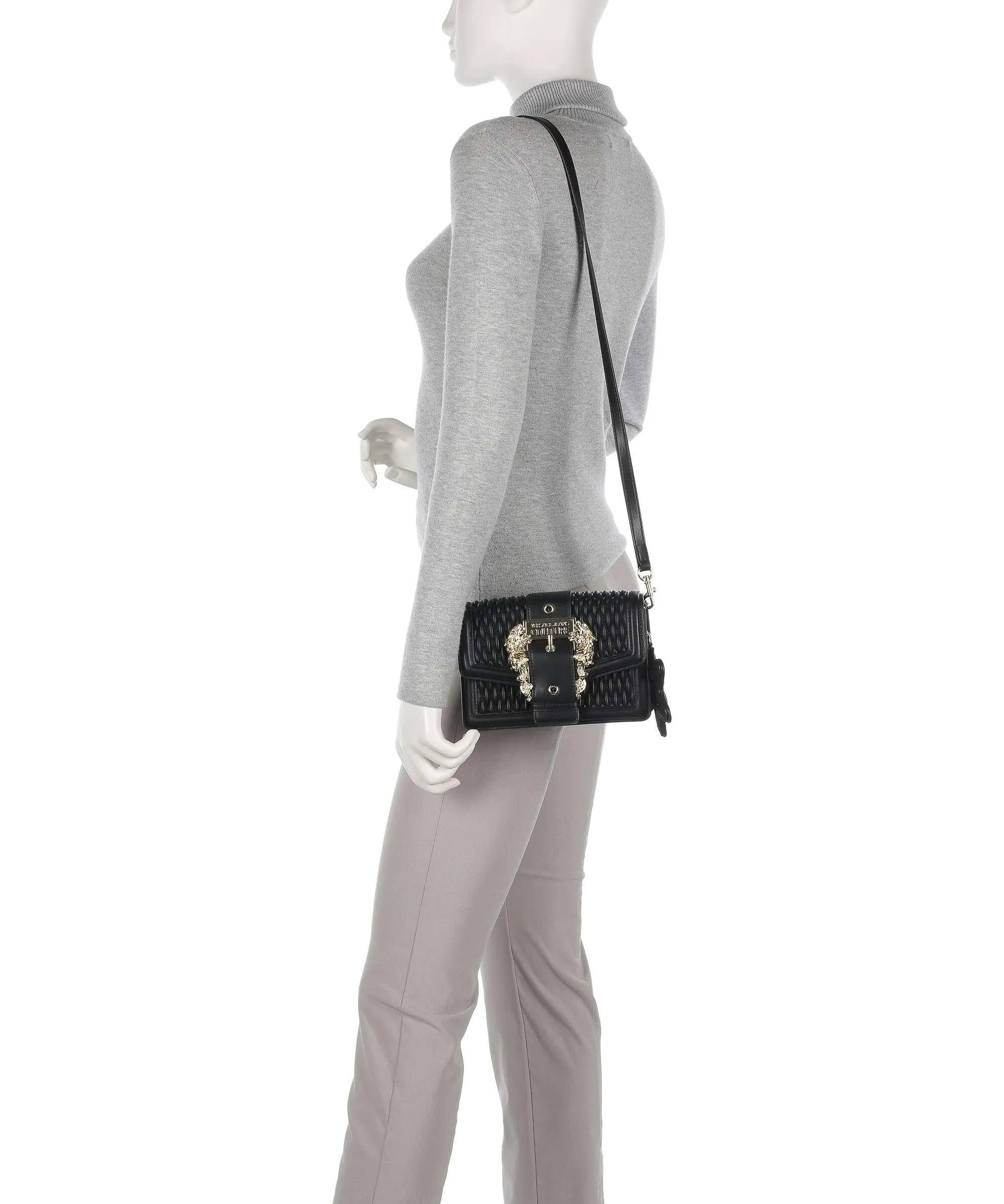  Versace Jeans Couture Couture 01 Borsa a spalla pelle sintetica nero  