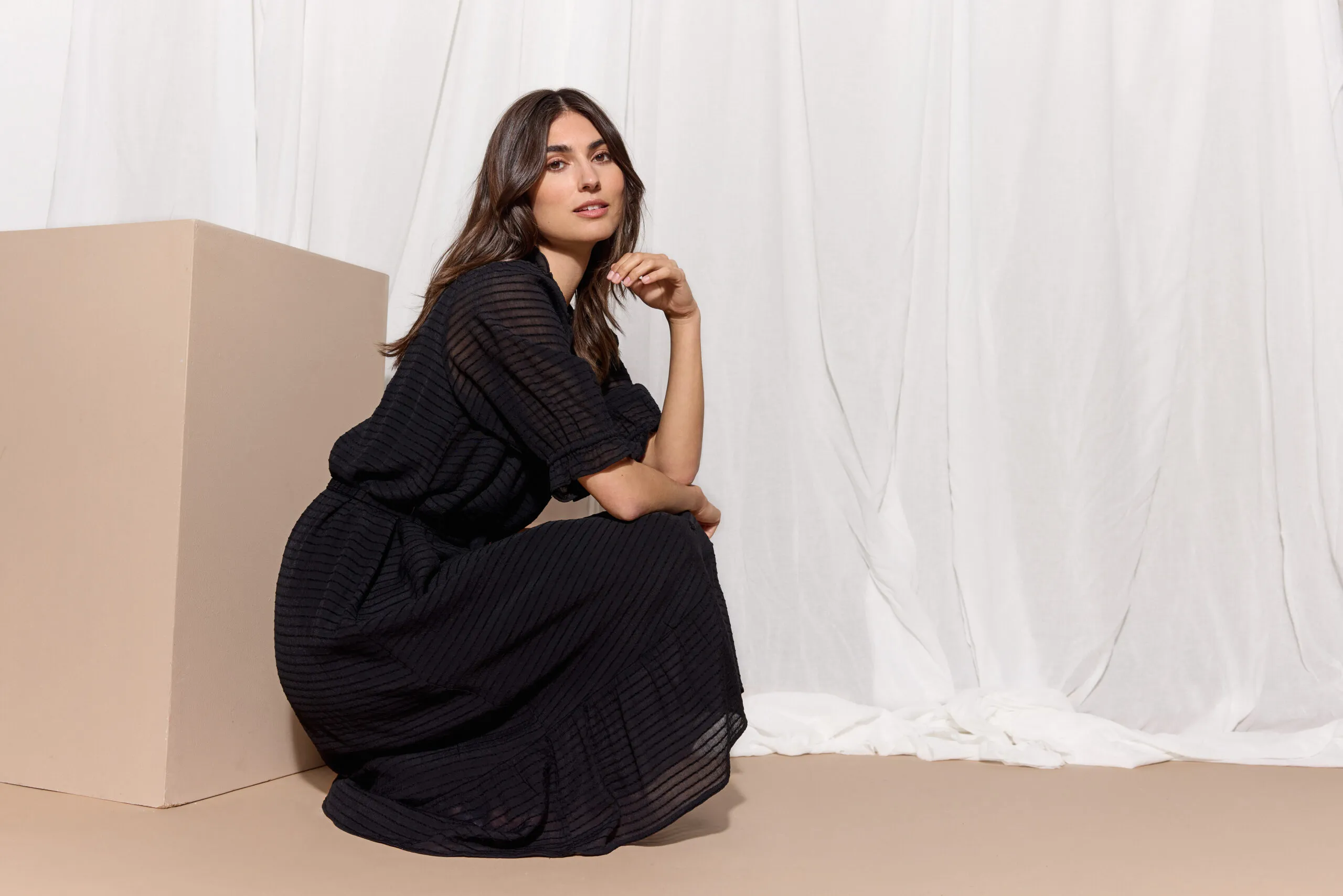 vestito nero leggero