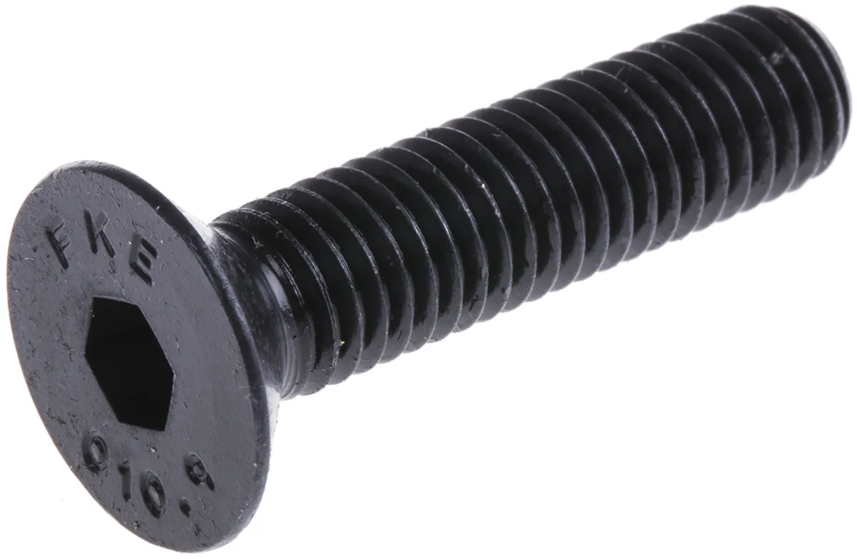 Vite a brugola con testa svasata esagonale RS PRO, M10, L. 20mm, in Acciaio