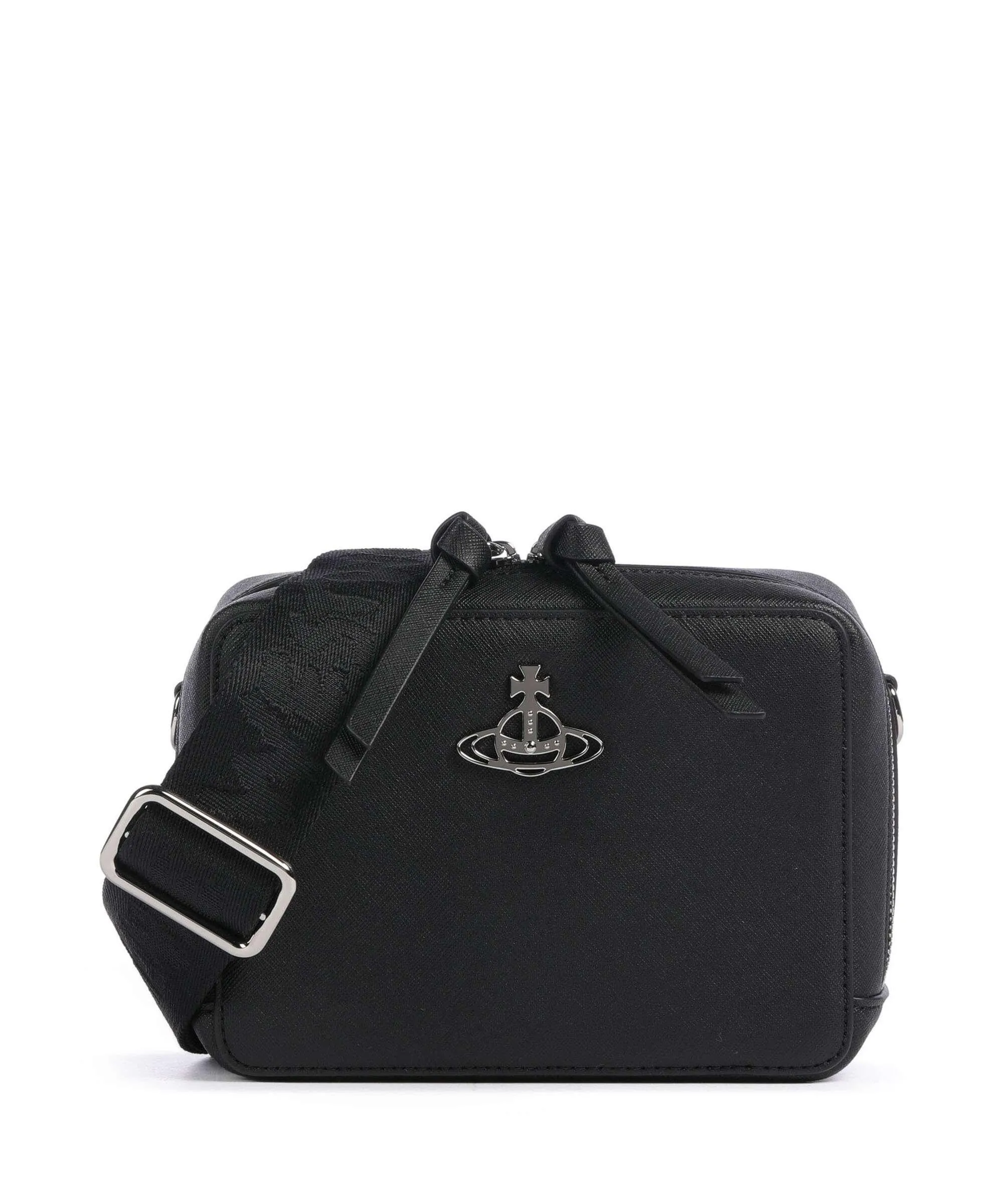  Vivienne Westwood Melih Saffiano Borsa a tracolla pelle sintetica nero  