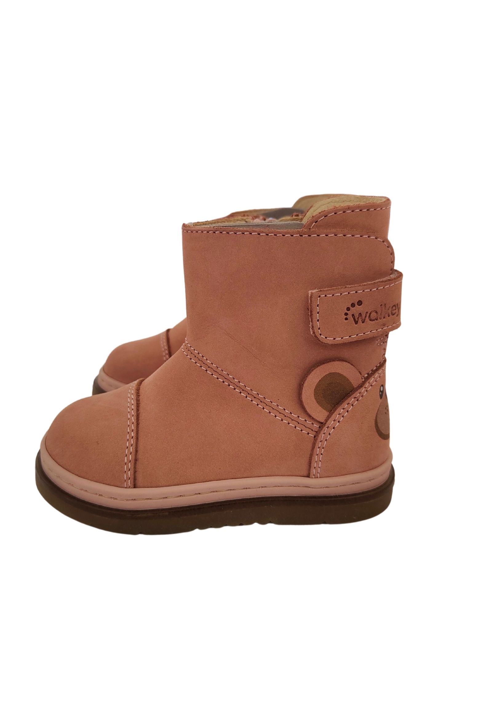 walkey  stivaletti rosa orsetto