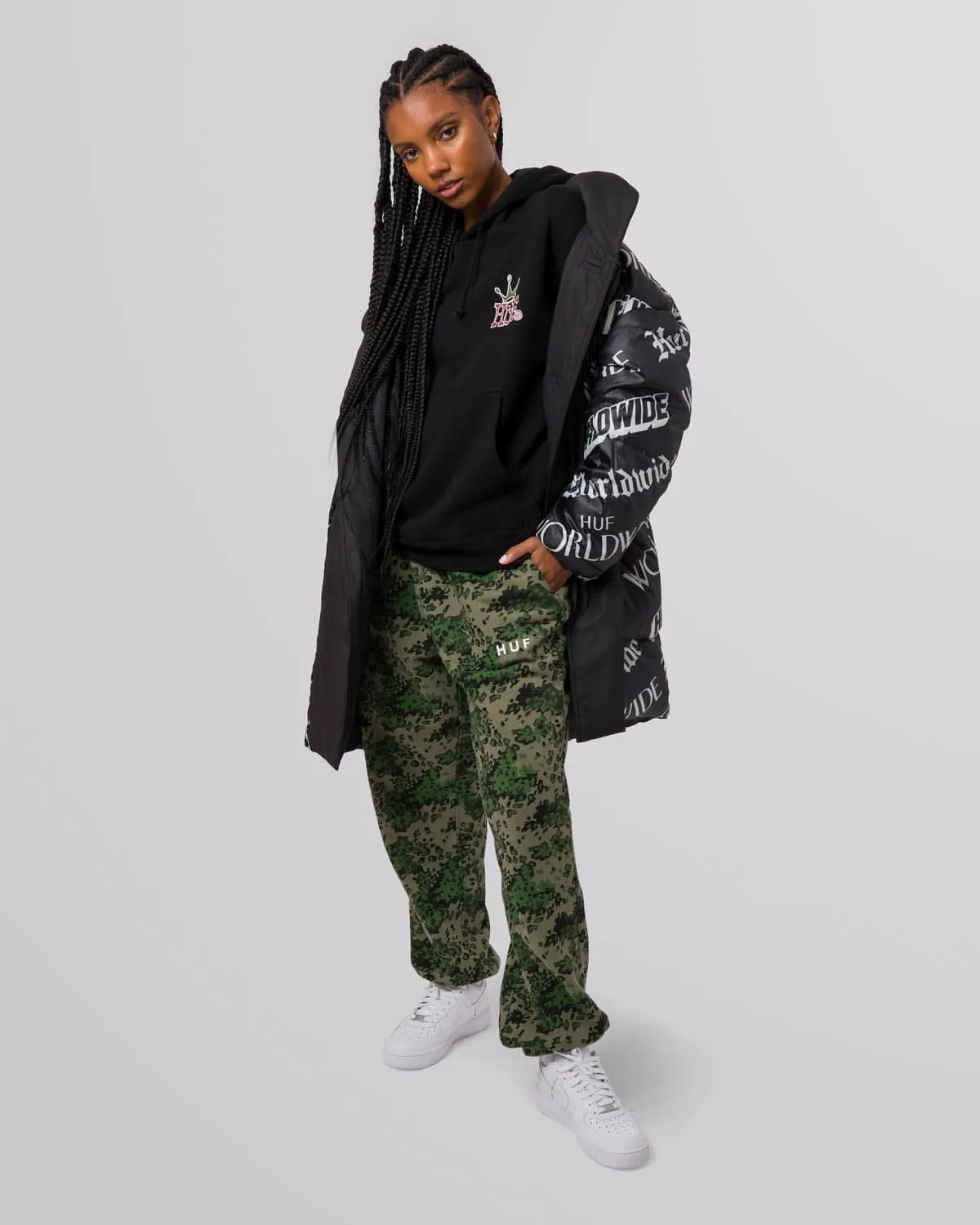 WOMENS REVERSIBLE PUFFER - BLACK