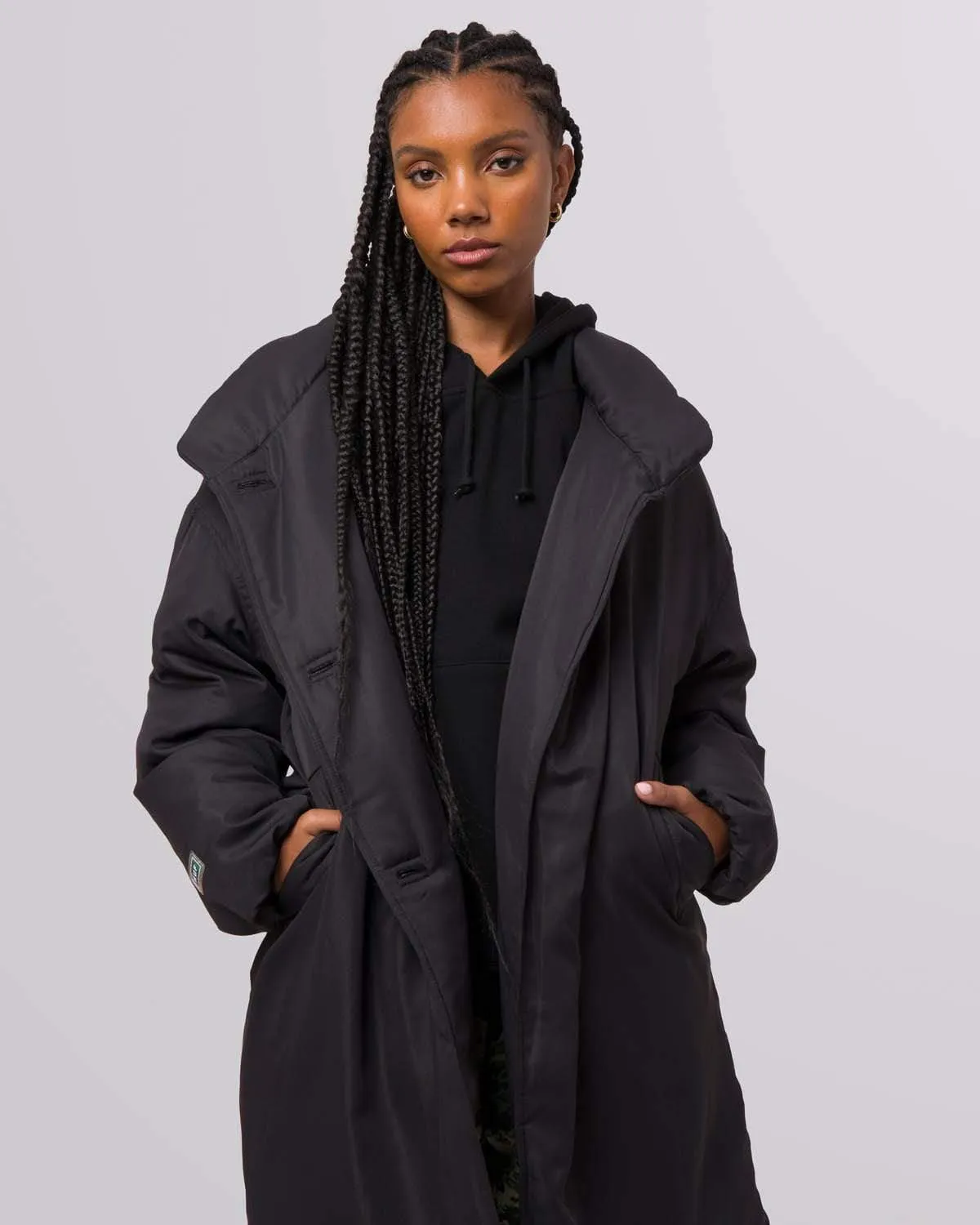 WOMENS REVERSIBLE PUFFER - BLACK