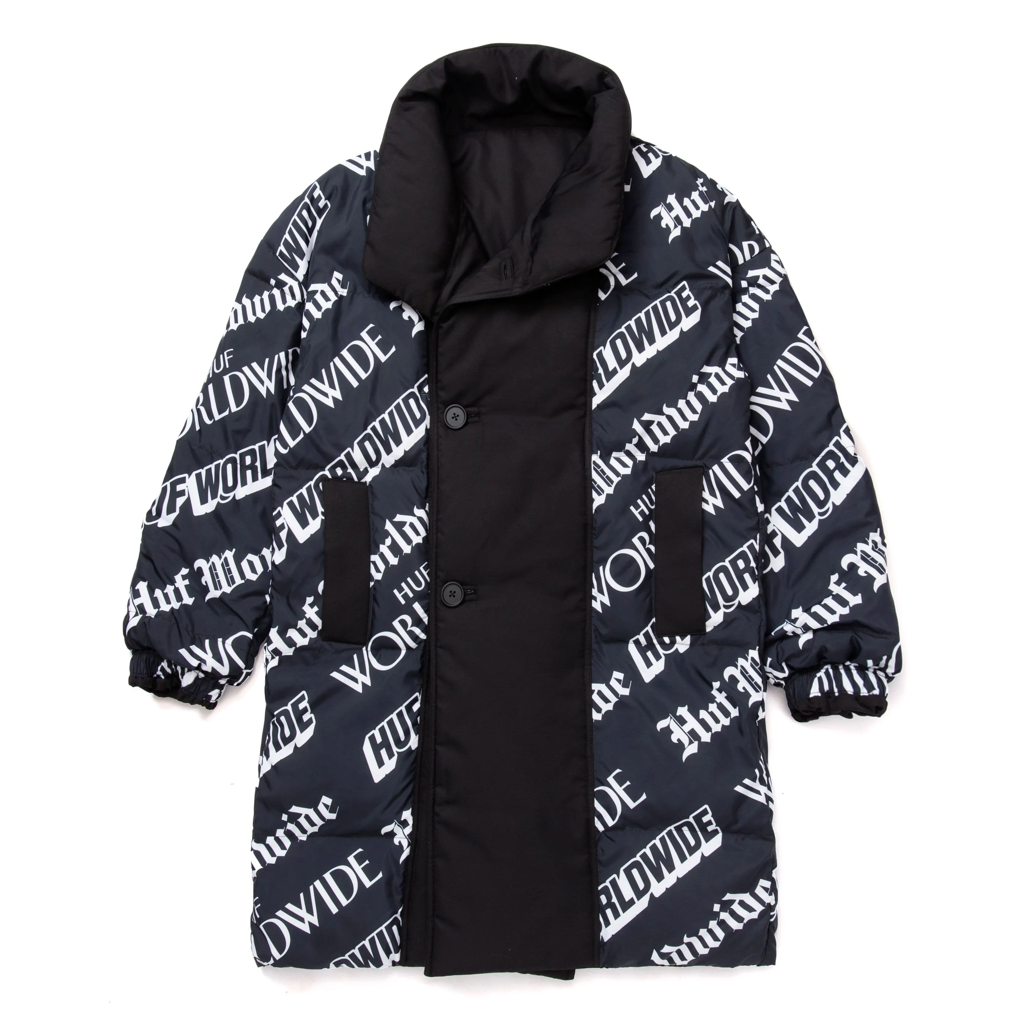 WOMENS REVERSIBLE PUFFER - BLACK