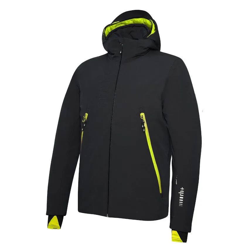 ZERORH+ POWDER EVO JACKET Black/Acid Green giacca sci uomo